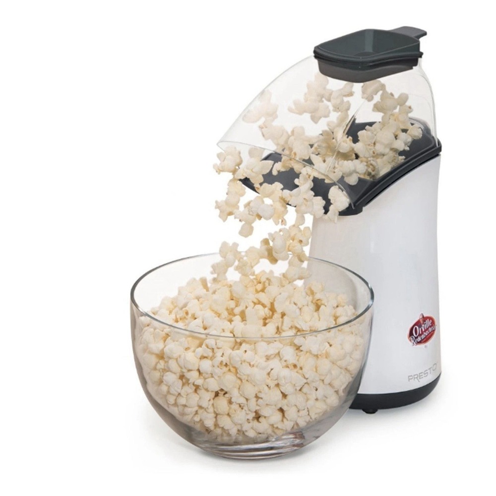 Presto Popcorn Maker 04821 Orville Redenbacher Hot Air Popper 18 Cups White‎ NEW